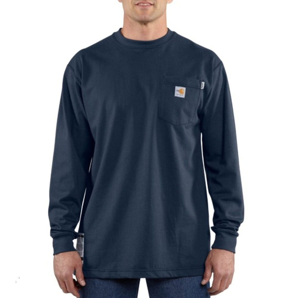 Carhartt Flame Resistant Navy Long-Sleeve Shirt  from GME Supply